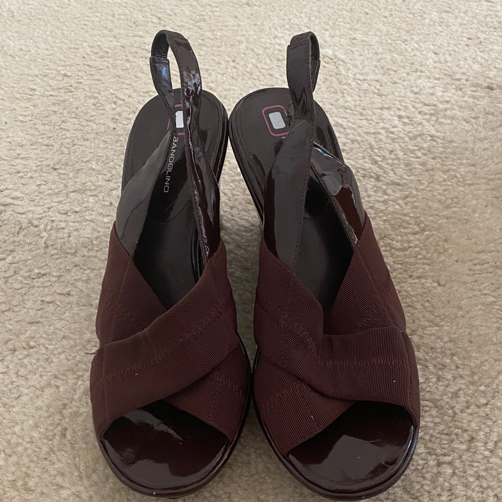 Bandolino Women's Brown Slingback Sandals
